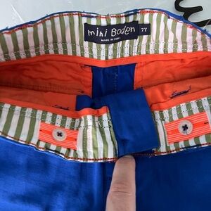 Boden blue long shorts, size 7Y, new w/tags